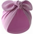 thumbnail image 4 of Dalrosia 4PCS Baby Girl Hat Infant Cotton Hats Knotted Rabbit Ear 0-12 Months, 4 of 5