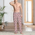 thumbnail image 6 of Lsque Ladybugs 2 Print Men's Pajama Pants, Lounge Pant - Comfortable Home Wear,Elastic Waistband, Stylish Design-Small, 6 of 9