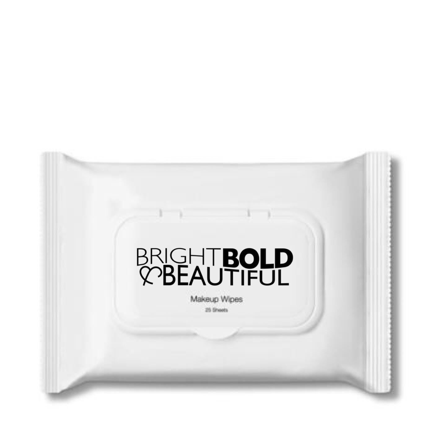 Bright Bold & Beautiful Makeup Wipes, 25 count