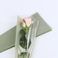 thumbnail image 1 of 50 Pcs Single Rose Packaging Bags Flower Bouquet Wrapping, 45*12*3cm, Not Contain Flowers, Green, 1 of 3