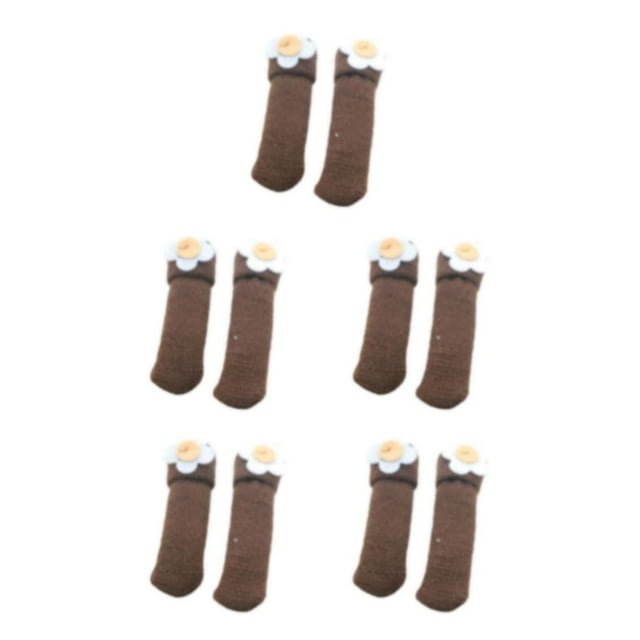 Guardoinrt 24pieces Machine Washable Durable Furniture Foot Cover Floor Protection Solution Premium Polyester style 3 5Set