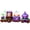 Black, variant on KITBONIS 11ft Length Halloween Inflatable Train Decoration with LED-Lit Halloween Decor Outdoor Holiday Yard Lawn Inflatable Garden Party Decoration