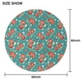thumbnail image 6 of Pioneer Flower Floral Print Pattern Round Tablecloth 60"x60",Wrinkle Wipeable Table Cloth for Kitchen Dining Room Picnic Patio Party, 6 of 6