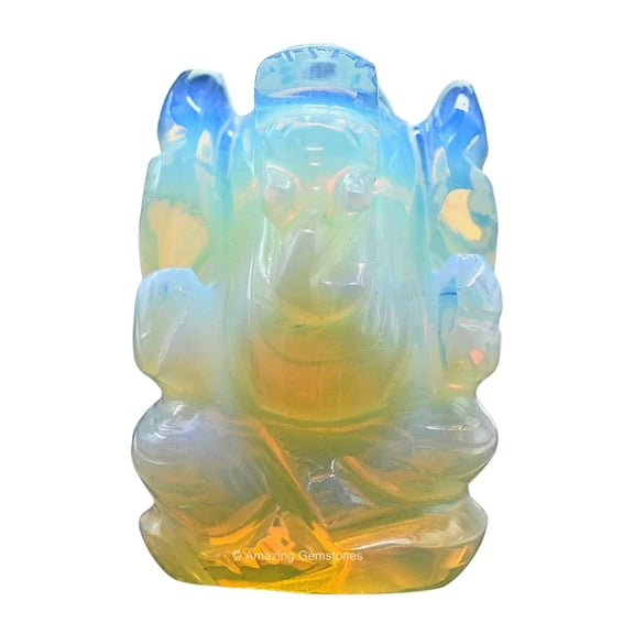 Opalite Crystal Ganesha Idol
