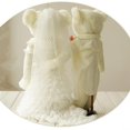 thumbnail image 2 of Nuevo caliente Disney Anime dibujos animados parejas juguete de peluche Ted vestido de boda lindo osito perdido mantequilla regalo de boda 35cm zhangmengya LED, 2 of 2