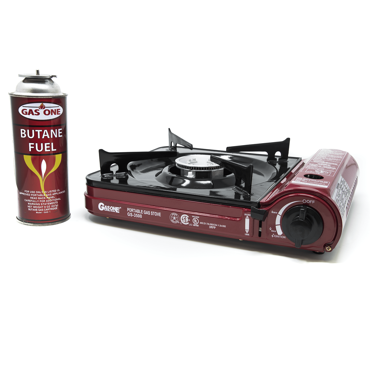 Gas One Portable Butane Gas Stove Cooker Range Cook Top Camping UL Listed Slim Profile - image 1 of 6