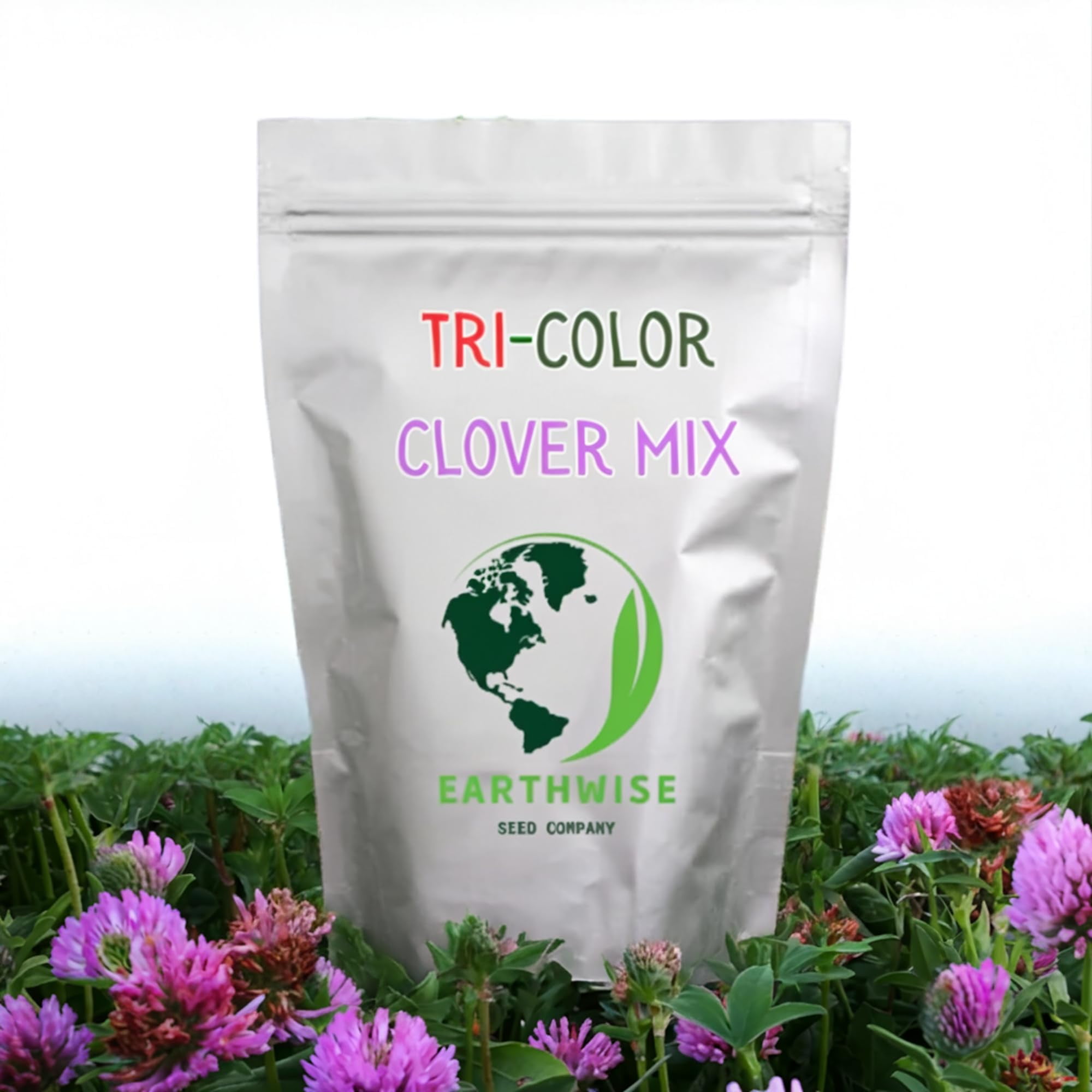 Earthwise Seed Company Tri-Clover Lawn Blend Tri-Clover Seed Grass Seeds, 5 lb - Hardy, Covers 10000 Sq. ft.