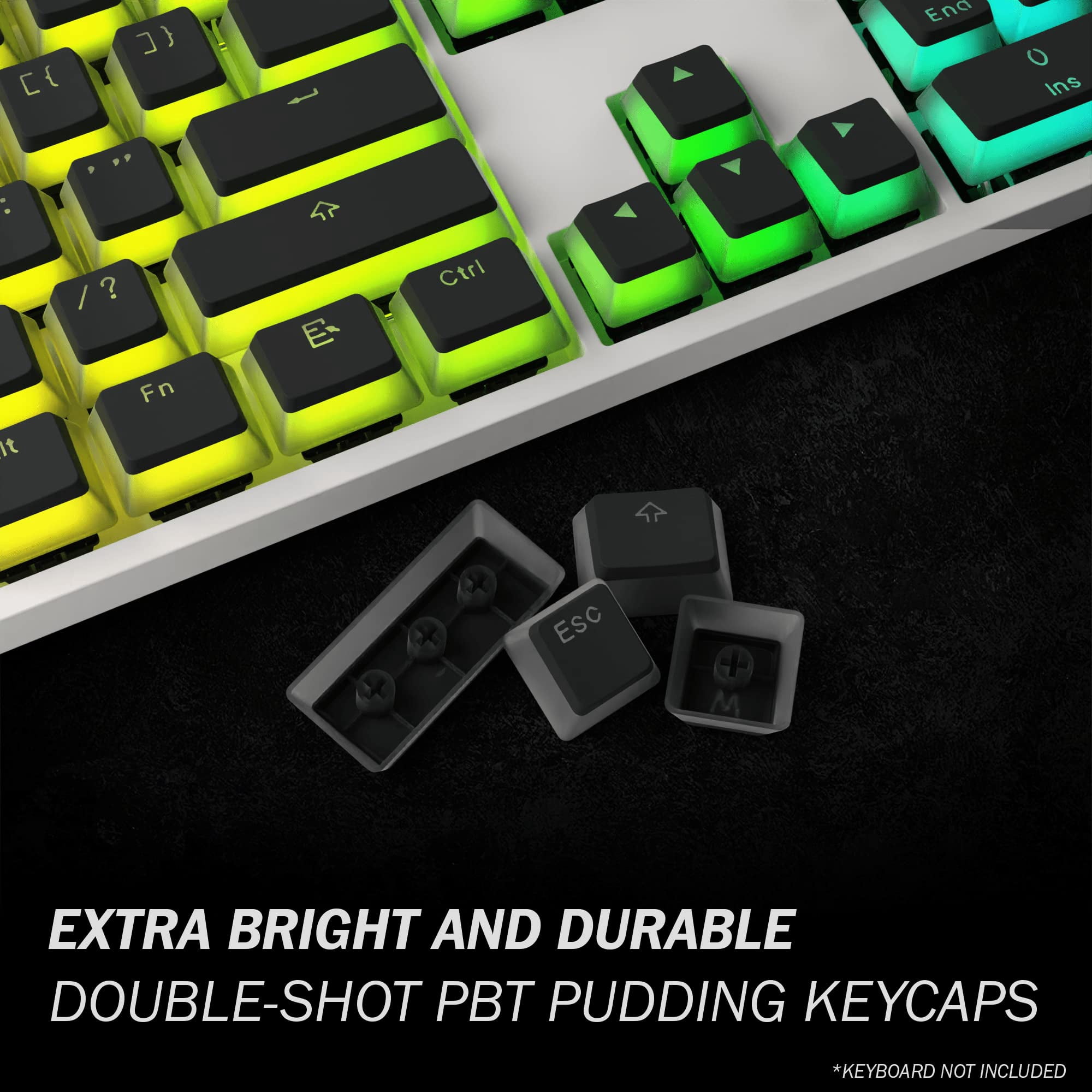 HK Gaming Pudding Keycaps Set - Thumbnail 4