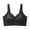 Black, variant on Bralette for Women Women's Wide Strap Seamless Comfortable Bra, Lace V‑neck Wireless Full Support Daily Bralette Brown XL