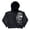 Black, variant on 2026 Men Graphic Print Zip Up Hoodie Oversized Faux Fur Hood Jacket Y2K Goth Streetwear Sweatshirt Fall Winter
