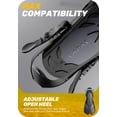 thumbnail image 4 of Swim Fins Travel Size Short Blade, Snorkeling Fins with Adjustable Buckles for Adult Men Women Kids Diving Flippers, 4 of 8