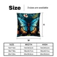 thumbnail image 5 of Flower Butterfly Velvet Throw Pillow Covers with Unique Patterns - Set of 2 Throw Pillow Inserts Included for Home Decor, 16x16, 18x18, 20x20 Inches, 5 of 6