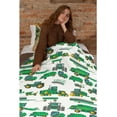 thumbnail image 2 of Excavators Green Vehicle Construction Tractor Blanket Gifts for Tractor Lover 40 ch for Kid,Green Tractor Fannel Throw Blanket Super Soft Throws Blanket for Bed Couch Sofa Excavators, 2 of 7