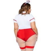 Leg Avenue Nurse Feelgood Women's Fancy-Dress Costume for Adult, Plus size