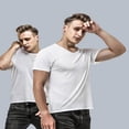 thumbnail image 2 of CONZONE Men's Gym T-Shirts Short Sleeve Mesh T Shirts for Men Casual V Neck Solid Color Lightweight Workout Tees Soft Cozy Athletic Tops, 2 of 6