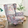 thumbnail image 5 of Wingback Chair Slipcover, wing back chair covers with arms, Stretch Wing Chair Covers Slipcover 2 Piece, 5 of 5