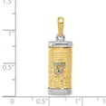 thumbnail image 4 of FB Jewels 14K Two Tone Gold Mezuzah Pendant, 4 of 4
