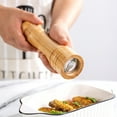 thumbnail image 6 of Pepper Grinder Salt Grinder Wooden Pepper Mill Grinder w/Adjustable Coarse, 8 inch Tall Wood Refillable Manual Pepper Grinder Mill Peppermill for Black Peppercorn, Easy Clean w/Cleaning Brush, 6 of 7