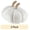Ivory, variant on Way to Celebrate 6" x 9" Rust Velvet Pumpkin Shaped Decorative Pillow