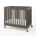 thumbnail image 1 of Mini lit de bébé pliant compact Boutique, gris, 1 of 8
