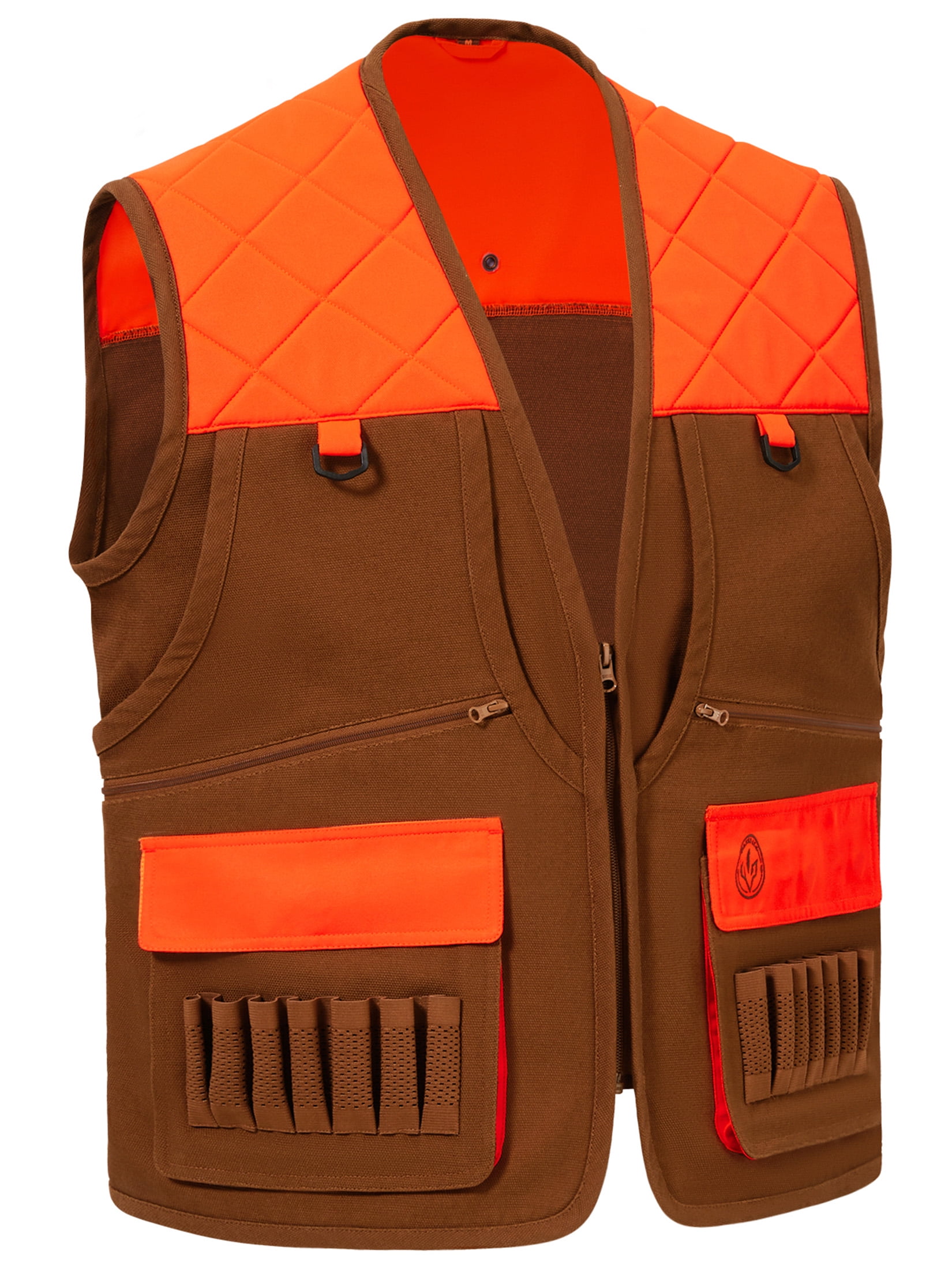 TKLoop Upland Tactical Hunting Vest in Orange/Brown - Bird