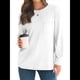 thumbnail image 3 of Tops de Larga para Mujer, Holgados, Bonitos, Gruesos, para Otoño e Invierno, Ropa de Crucero A XL, 3 of 9