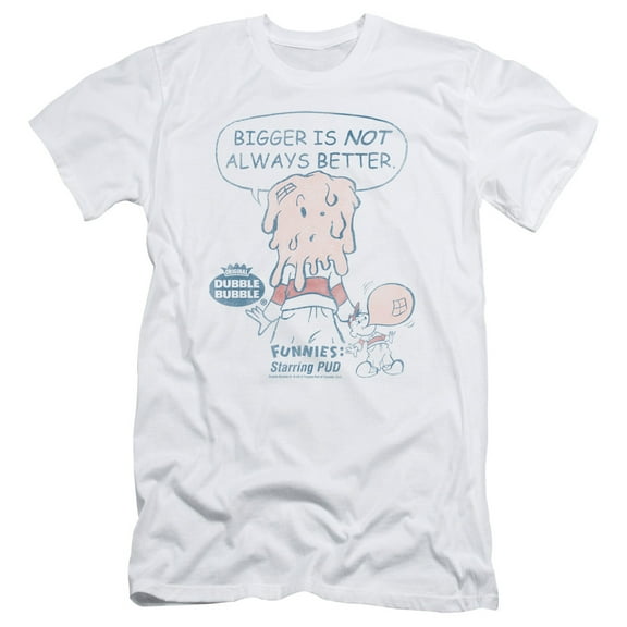 Dubble Bubble Bigger S/S Adult 30/1 T-Shirt White