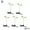 B, variant on 5Pcs Funny Plant Hair Clips Cute Grass Bean Cherries Mushrooms Kids Girls Hair Headwear Simulation Accessories Hairpin