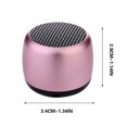 thumbnail image 3 of Mini Bluetooth Speaker - Portable High Volume Steel Cannons, Wireless Outdoor Audio with Enhanced Bass, 360° Surround Sound, Remote Shutter, Ideal for Travel, Hiking, Beach, Gift Idea, 3 of 7