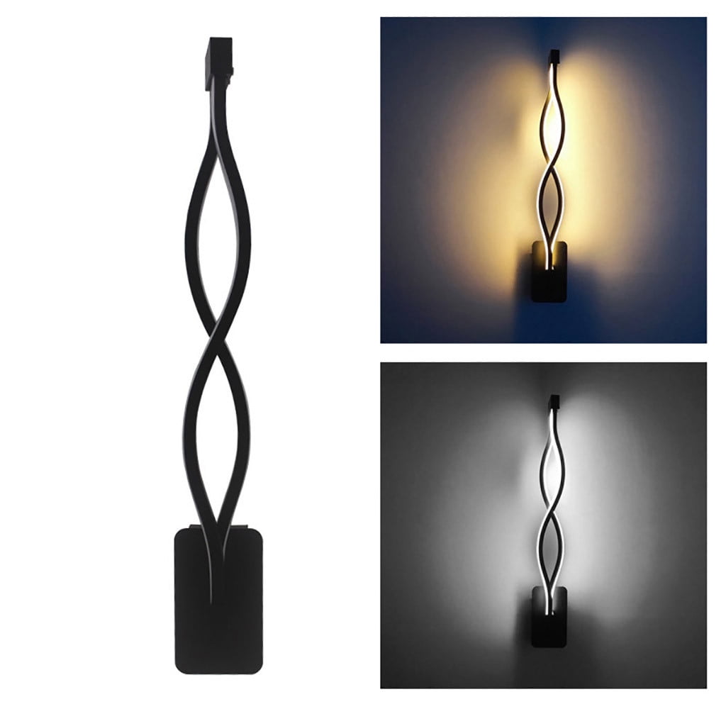 LED light,Wall Wavy Lamp 16W Modern Minimalist LED Ceiling Light Indoor Wall Bedroom by Winsopee