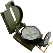 Lensatic Compass Military Navigation Hiking Camping Adventure Multi Functional Compass