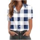 thumbnail image 1 of Pantalones Cortos para las Mujeres Impresión Sexy Cómodo Bolsillo de Manga Corta, Botón Top Blusa Camiseta, 1 of 4