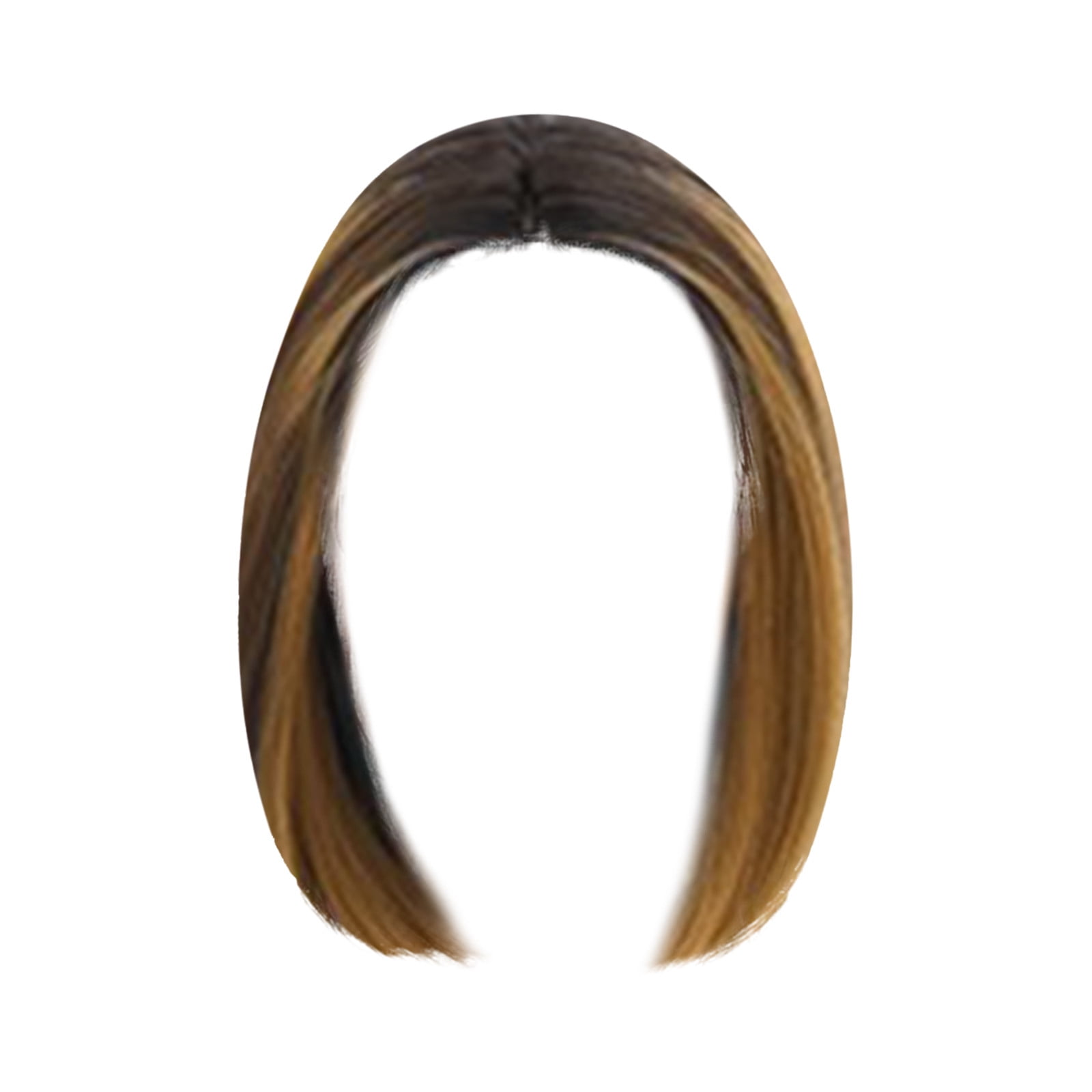 Short Pink Bob Wig for Women, Straight Synthetic Wig Heat Resistant Colored Wigs for Party Use(Brown,One Size)