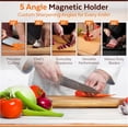 thumbnail image 6 of Rolling Knife Sharpener Kit – Diamond Roller Knife Sharpener with Magnetic Support, Professional Manual Sharpening System, 5-Angle Tool (12°-22°) for Kitchen & Pocket Knives, 6 of 7