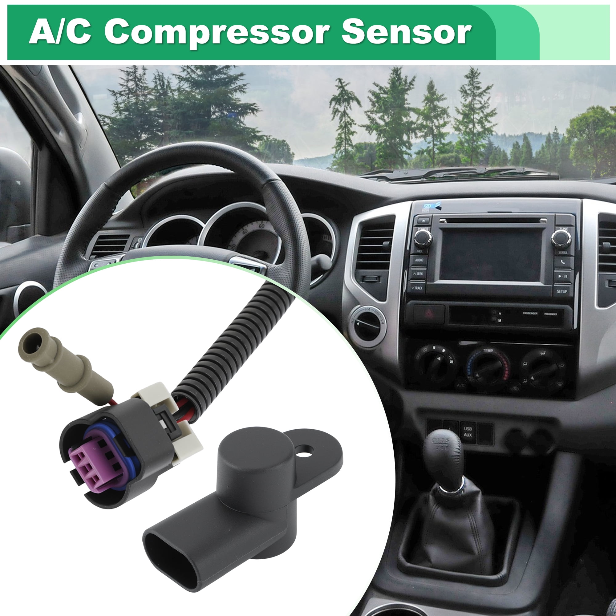 Unique Bargains AC Compressor Sensor FH677SSR for Toyota Tacoma 2.7L 4.0L 05-15