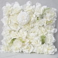 thumbnail image 3 of serony 38x38cm Artificial Flower Wall Panel Silk Rose for Wedding Decor White, 3 of 9