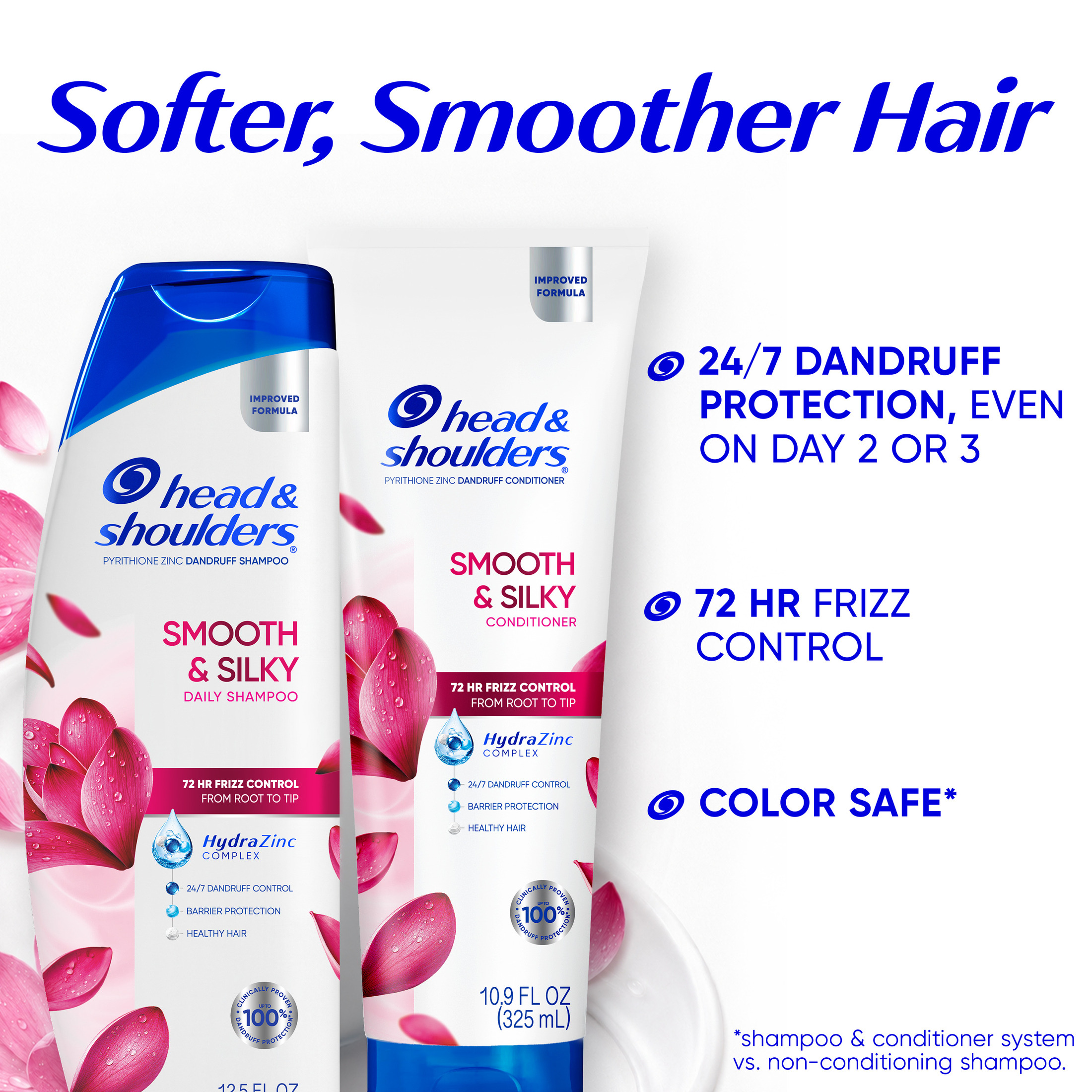 Head & Shoulders Smooth & Silky Shampoo and Conditioner Set photo 3