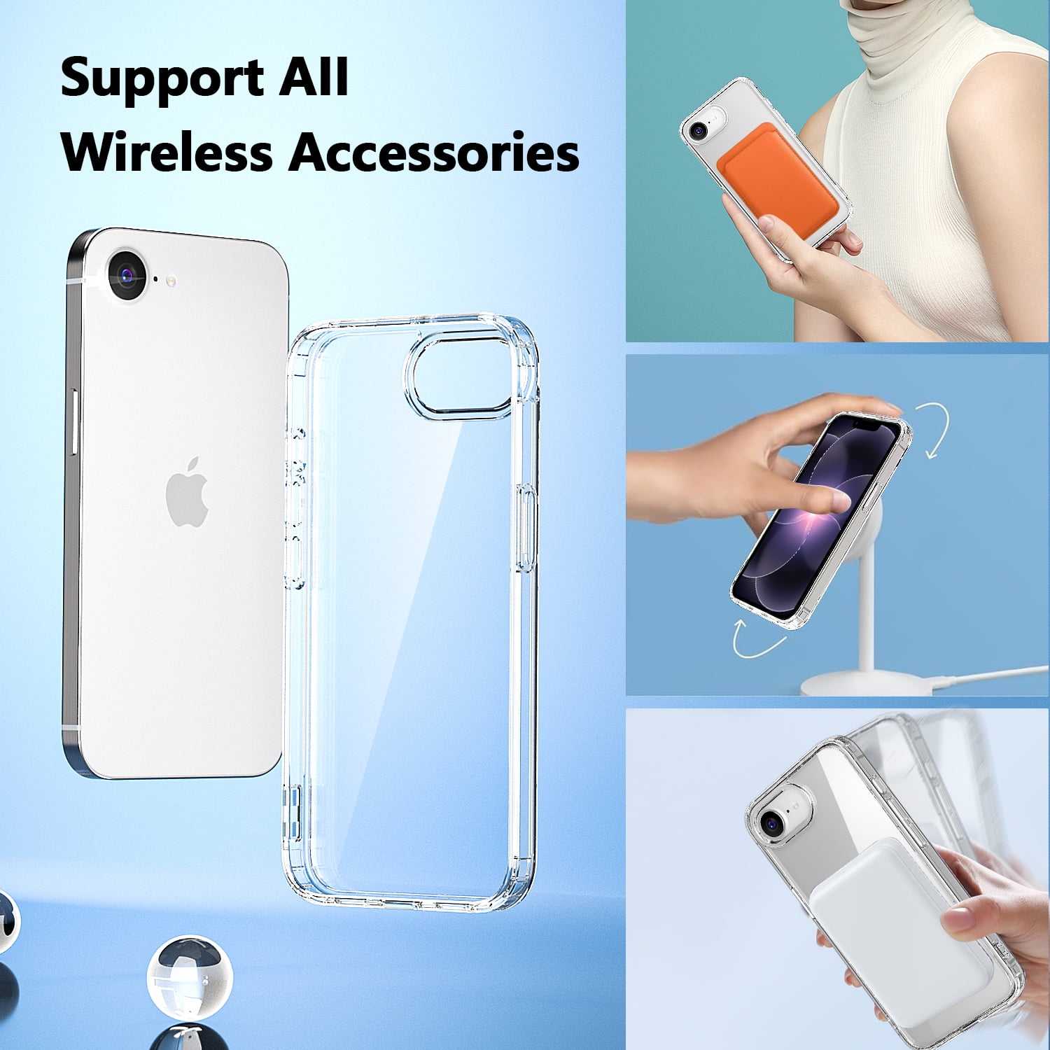 For Apple iPhone 17e 2026 Case Shockproof Rugged Slim Protective Cover Bumper Clear