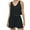 Black, variant on Baywell Women's Ribbed Pajamas Loungewear Set Sleeveless V Neck Crop Top and Drawstring Shorts with Pockets Summer 2 Piece Outfits Cozy Casual Pjs Lounge Set XS-XL