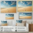 thumbnail image 4 of Designart "Footprints In Beach Photo VIII" Nautical & Beach Floater Framed Wall Decor, 4 of 7