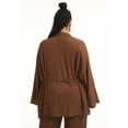 thumbnail image 2 of June + Vie Women's Plus Size Tie-Waist Cardigan, 2 of 3