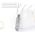 thumbnail image 5 of Cylinder Urn Necklace for Ashes Glass Hollow Cylinder Vial Keepsake Urn Cremation Jewelry Memorial Lockets Ashes Holder for Women Men, 5 of 9