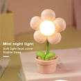 thumbnail image 3 of Tnobhg LED Flower Lamp Flicker Free Soft Lighting Eye Protection Compact Size Flowerpot Night Lamp Desktop Decoration, 3 of 8