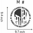 thumbnail image 5 of 2pcs We The People Sticker Decals 1776 Distressed American USA Flag Skull Decal, Patriotic Vinyl Decal for Auto Car Truck SUV Window, 5 of 6