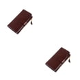 thumbnail image 3 of Qarigey Monedero de cuero para mujer, elegante, portátil, con múltiples ranuras, plegable, con cremallera de repuesto, billetera Rectangular Type1 NO1, 3 of 6
