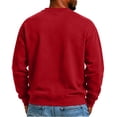 thumbnail image 6 of Men's Crewneck Sweatshirt Solid Color Pullover Top with Chest Pocket Relaxed Fit Casual Fall Sweatshirts, 6 of 6