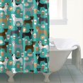 thumbnail image 4 of Cute Pitbull Terriers Dog and Coffee Shower Curtain 72"x84" ,Bathroom Decorative Shower Curtains Set with 12 Hooks,Modern Waterproof Washable Shower Curtain, 4 of 6