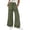 04#Coffee, variant on Women's Loose Fit Acid Wash Wide Leg Pants Drawstring Elastic Waist Casual Trousers with Front Patch Pockets
