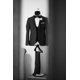 thumbnail image 5 of Conjunto De Torso De Cuerpo Con Espalda Hueca De Maniquí Negro Masculino Y Femenino Con Soporte De Metal Con Poste De Metal Y Gancho Para Colgar Tamaños S-M, 5 of 5