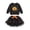 Black, variant on mgoYE Toddler Girl Halloween Clothes Long Sleeve Pullover Sweatshirt and Tutu Skirt 2 Piece Outfits 18 24M 3t 4t 5t Kids Clothing Set Party Dress(Yellow,4-5 Years)